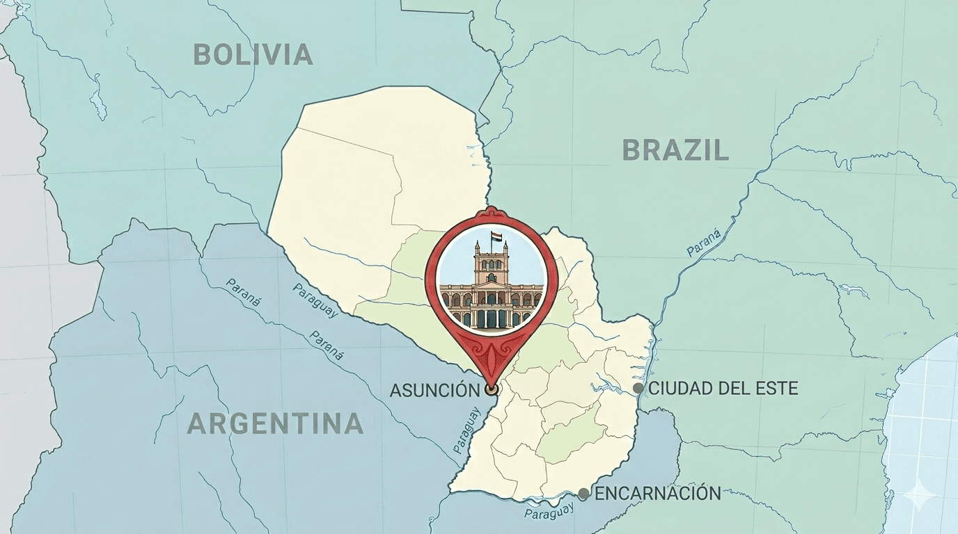 Itaju Residency team working in their office in Asunción.